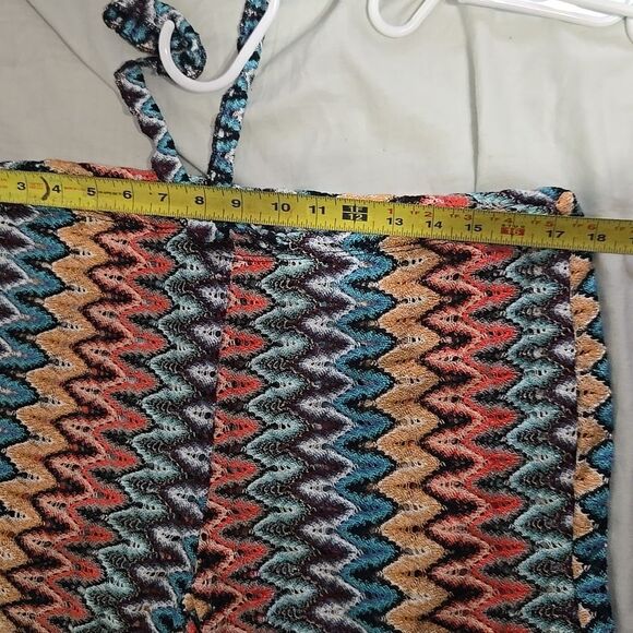 Becca By Rebecca Virtue Sundown Multi Color Split Leg Swim Cover-Up Pants Sz L - Picture 11 of 13